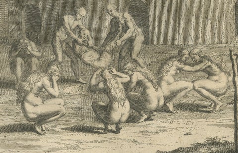 Funeral Ceremonies of the Orinoco and Brazilian Indigenous Peoples, 1734, close-up 2