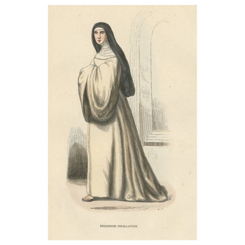 French Nun of the Order of Feuillantines, a Catholic Congregation, 1845