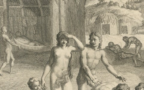Healing and Funeral Rituals of the Paria Natives, imagined in 1734, close-up 6