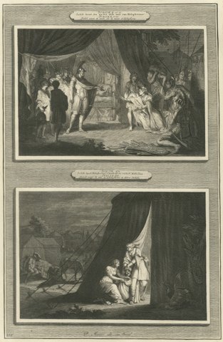 Judith Before Holofernes and Judith Beheads Holofernes, Mortier circa 1700