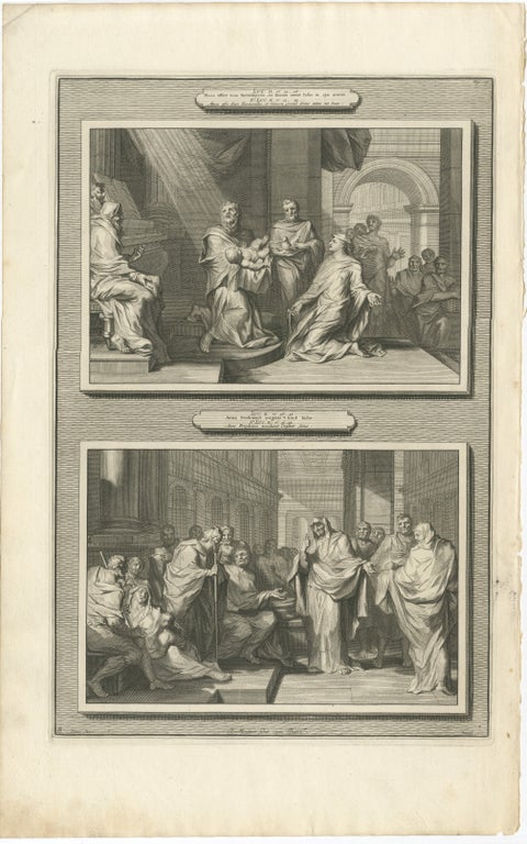 Presentation of Christ in the Temple & Prophetess Anna, Pieter Mortier, ca. 1700, view 2