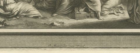 Triumph of Mordecai and Haman Hanged on His Own Gallows, Mortier, circa 1700, close-up 1