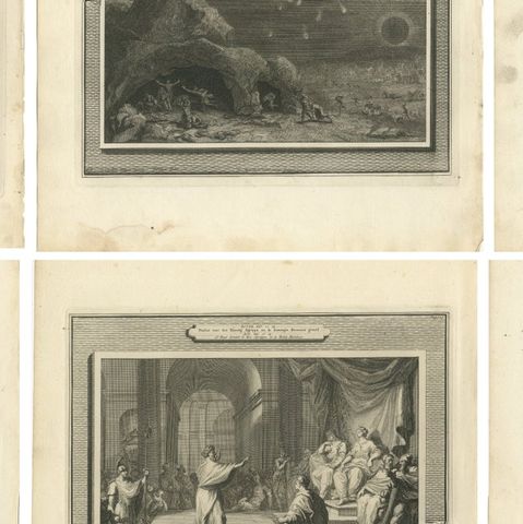 The Apocalypse of Saint John, Twelve Visionary Scenes, Pieter Mortier, c.1700, close-up 2