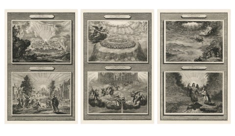 Antique Biblical Engravings, Mortier Amsterdam, Apocalypse Cycle, c.1700