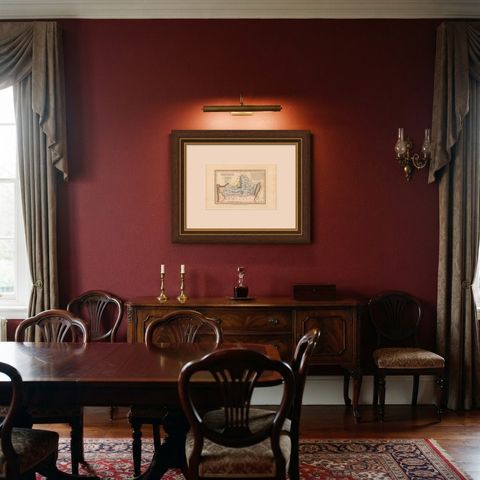 Decorative Antique Map of the Tribe of Zebulun, Wyld, 1823, shown framed in a room, true to size
