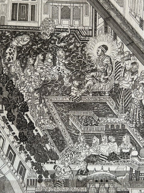 Grand Mogol’s Palace & Mosque, Chatelain Engraving of Delhi, 1719, view 7
