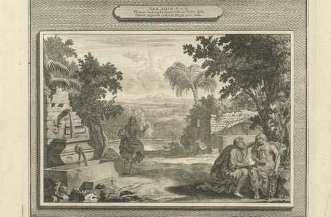 Antique Biblical Engravings, Mortier Amsterdam, Joseph Cycle, c.1700, close-up 2