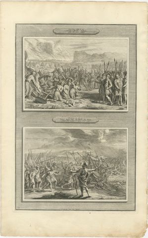 Achan Punished and Joshua Commands the Sun to Stand Still, Mortier circa 1700, view 2