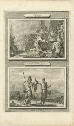 The Fall of Solomon and Ahijah's Prophecy to Jeroboam, Mortier, circa 1700