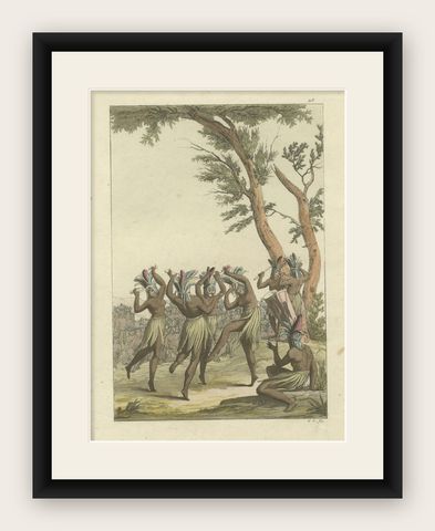 Ritual Dance: Expressions of Cultural Heritage in an African Ceremony, 1827, shown framed