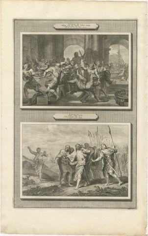 Absalom Has Amnon Killed and Shimei Curses David, Pieter Mortier, circa 1700, view 2