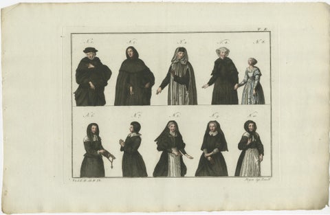 Set of 8 Antique Prints of Religious Figures and Turks in the Middle Ages, view 6