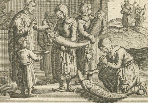 Marriage, Baptism, and Other Customs of the Sami People in Lapland, 1726, close-up 3