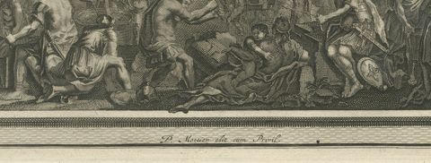 Rebuilding the Temple and the City of Jerusalem, Pieter Mortier, circa 1700, close-up 1