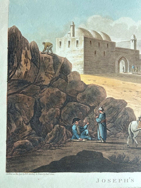 Joseph's Pit and Well, Aquatint of Jubb Yussef in Israel, 1803, view 8