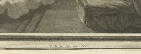 Daniel in the Lions' Den and the Vision of the Four Beasts, Mortier circa 1700, close-up 1