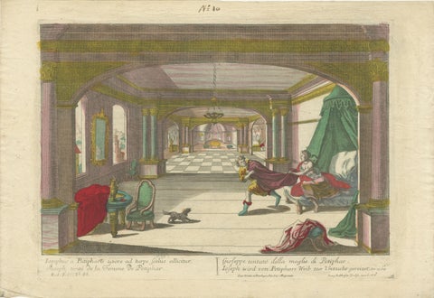 Optical Print of Joseph Tempted by Potiphar’s Wife, 1770, Dramatic Bible Scene, view 2