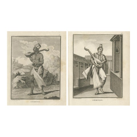 Hindu Sacred Musicians, Satadéven and Vaïche Navin, 1806