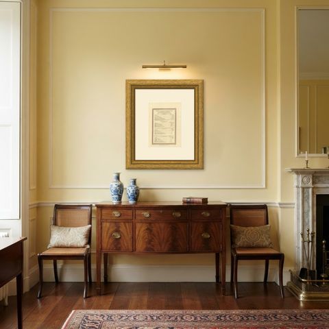Table of Scripture Measures Reduced to English Measure, 1823, shown framed in a room, true to size