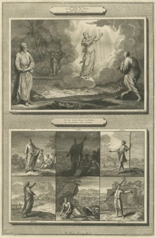 Daniel's Last Vision and Six Minor Prophets with Jonah, Mortier circa 1700