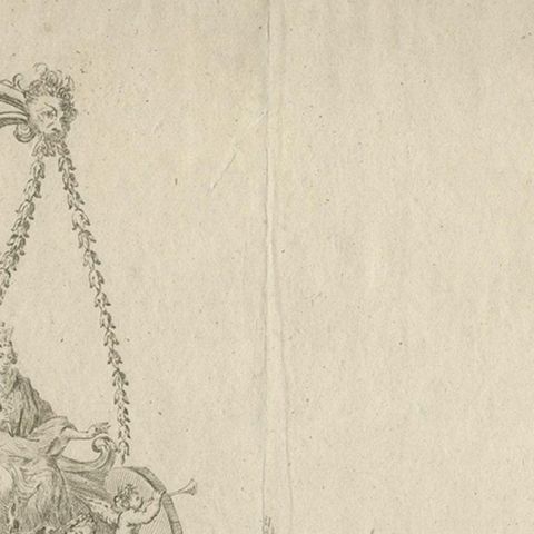 Antique Engraving of a Religious Float for Saint Rumoldus or Rumbold, 1775, close-up 2