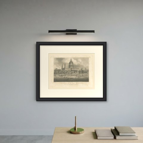 St Paul's Cathedral with the Lord Mayor's Show on the Thames, 1804, shown framed on a wall, true to size