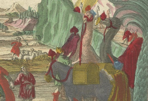 Optica Print of Joseph Sold by His Brothers to Ishmaelites, 1770 -Biblical Scene, close-up 4