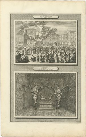 Dedication of Solomon's Temple and the Ark of the Covenant, Mortier, circa 1700, view 2