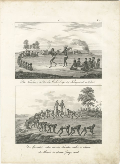 Indigenous Rituals and Ceremonies of New Holland, Published iin 1836, view 2