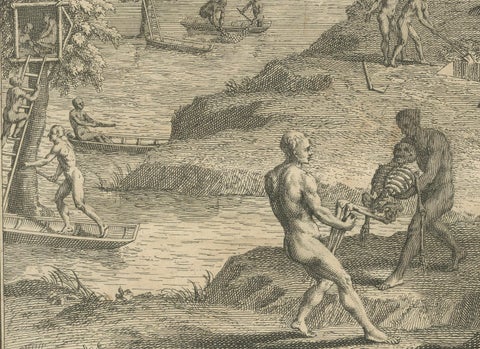 Funeral Ceremonies of the Orinoco and Brazilian Indigenous Peoples, 1734, close-up 4