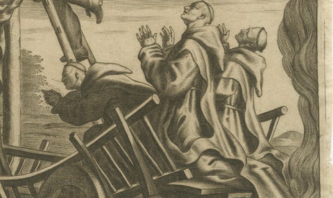 The Martyrdom of Carthusian Monks Humphrey Middlemore, William Exmew, and Others, close-up 3