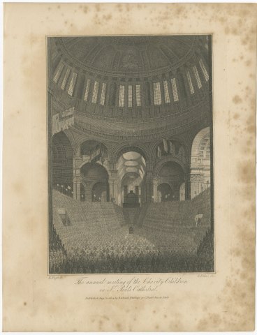 Annual Meeting of the Charity Children in St Paul's Cathedral, 1804, view 2