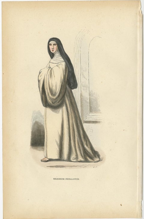 French Nun of the Order of Feuillantines, a Catholic Congregation, 1845, view 2