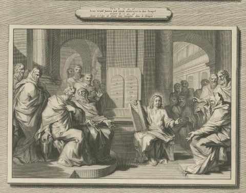 Massacre of the Innocents & Christ among the Doctors, Pieter Mortier, ca. 1700, close-up 4