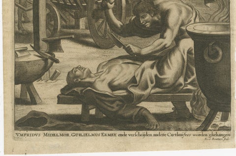 The Martyrdom of Carthusian Monks Humphrey Middlemore, William Exmew, and Others, close-up 1