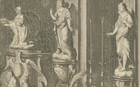 Solemn High Mass Celebration, Bernard Picart, 1725, Engraving, close-up 2
