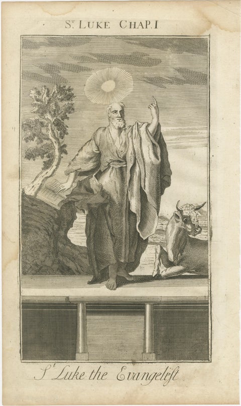 Set of Biblical Engravings, Nativity, Luke the Evangelist & Annunciation, c1735, view 3
