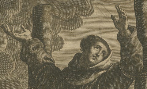 The Martyrdom of Father John Forest, Burned by Order of Henry VIII in 1538, close-up 3