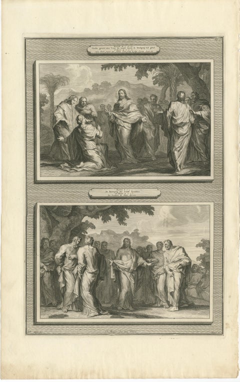 Healing of a Possessed Man & Calling of the Apostles, Pieter Mortier, ca. 1700, view 2