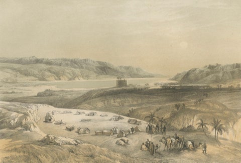 19th-Century Chromolithograph of Jericho, Biblical Landscape After David Robert, close-up 3