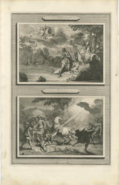 Antique Biblical Engravings, Mortier Amsterdam, Acts & Apocalypse, c.1700, view 3