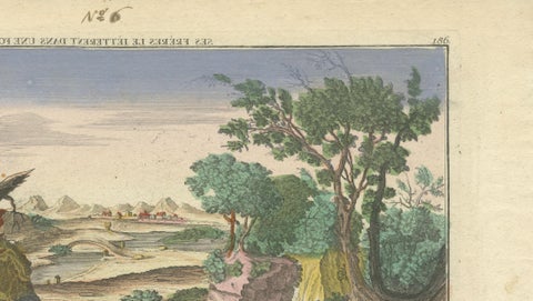 Optical Print of Joseph Thrown into a Pit by His Brothers, 1770, Biblical Scene, close-up 6