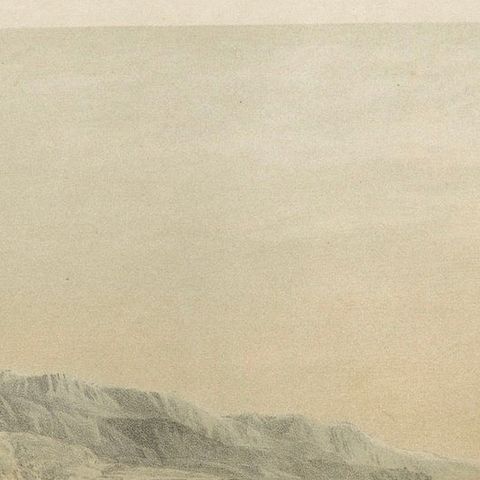 19th-Century Chromolithograph of Jericho, Biblical Landscape After David Robert, close-up 4