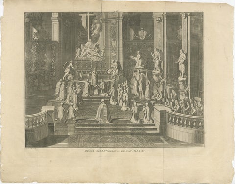 Solemn High Mass Celebration, Bernard Picart, 1725, Engraving, view 2