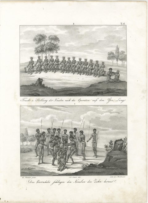 Ceremonial Practices and Rituals of Indigenous Australians in New Holland, 1836, view 4