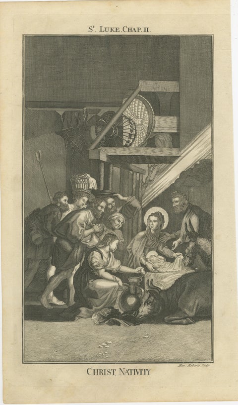 Set of Biblical Engravings, Nativity, Luke the Evangelist & Annunciation, c1735, view 2