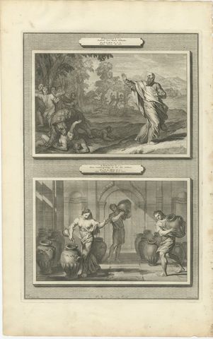 Elisha and the Bears and the Widow's Oil, Pieter Mortier, circa 1700, view 2