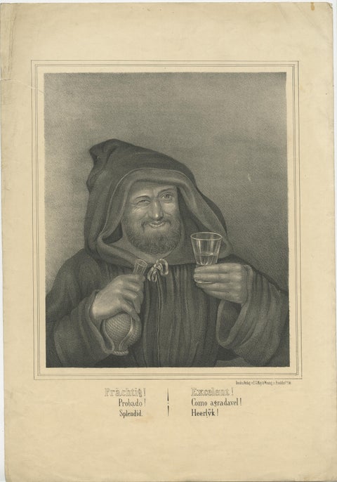 Set of 3 Antique Prints of Monks committing Sins by May & Wirsing, 'c.1850', view 4