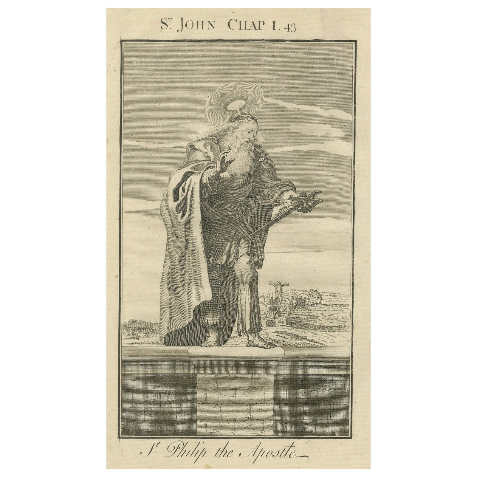 St. Philip Apostle Engraving, John I Calling of Philip c.1735