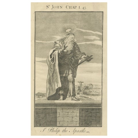 St. Philip Apostle Engraving, John I Calling of Philip c.1735